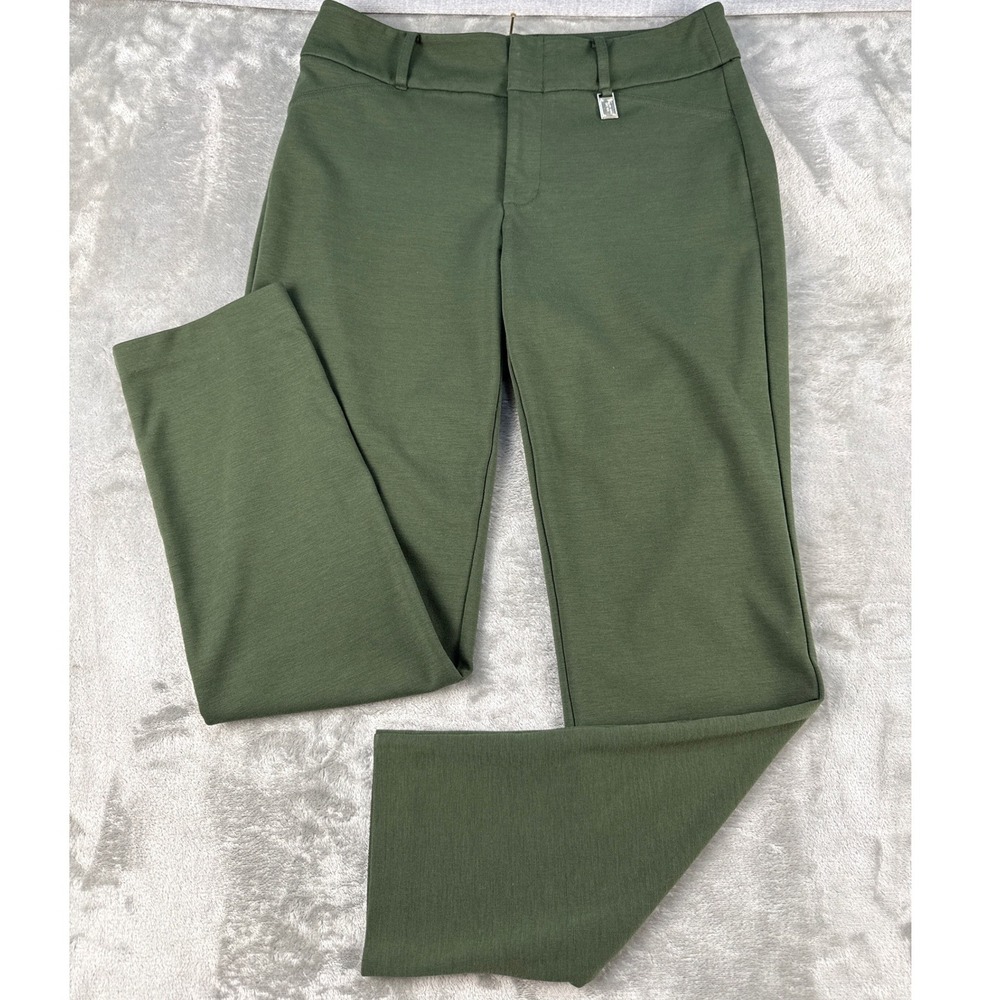 Michael Michael Kors Pants Womens 6 Olive Green Straight Leg Stretch EUC